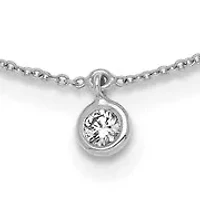 Lab Created 3/4 ct. t.w. Grown Diamond VS+ F+ Stations Necklace 18K White Gold