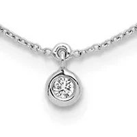 Lab Created / ct. t.w. Grown Diamond VS+ F+ Stations Necklace 18K White Gold
