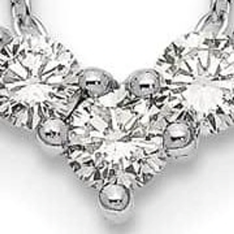 Lab Created 2 ct. t.w. Grown Diamond VS/SI+ G+ 18-inch Heart Necklace 14K Gold