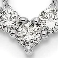 Lab Created 2 ct. t.w. Grown Diamond VS/SI+ G+ 18-inch Heart Necklace 14K Gold