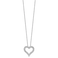 Lab Created 2 ct. t.w. Grown Diamond VS/SI+ G+ 18-inch Heart Necklace 14K Gold