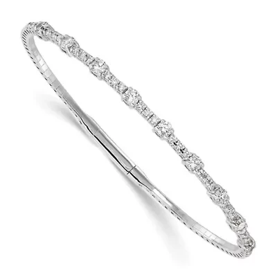 Lab Created 1.34 ct. t.w. Grown Diamond VS/SI+ G+ Bangle 14K Gold