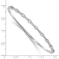 Lab Created 1.34 ct. t.w. Grown Diamond VS/SI+ G+ Bangle 14K Gold
