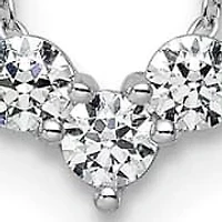 Lab Created 3 ct. t.w. Grown Diamond VS/SI+ G+ 18-inch Heart Necklace 14K Gold