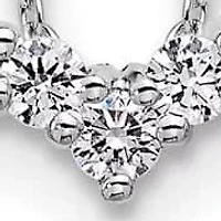 Lab Created 1 ct. t.w. Grown Diamond VS/SI+ G+ 18-inch Heart Necklace 14K Gold