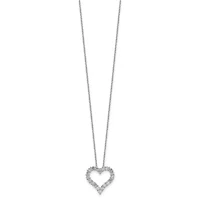 Lab Created 1 ct. t.w. Grown Diamond VS/SI+ G+ 18-inch Heart Necklace 14K Gold