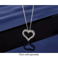 Lab Created 1 ct. t.w. Grown Diamond VS/SI+ G+ 18-inch Heart Necklace 14K Gold