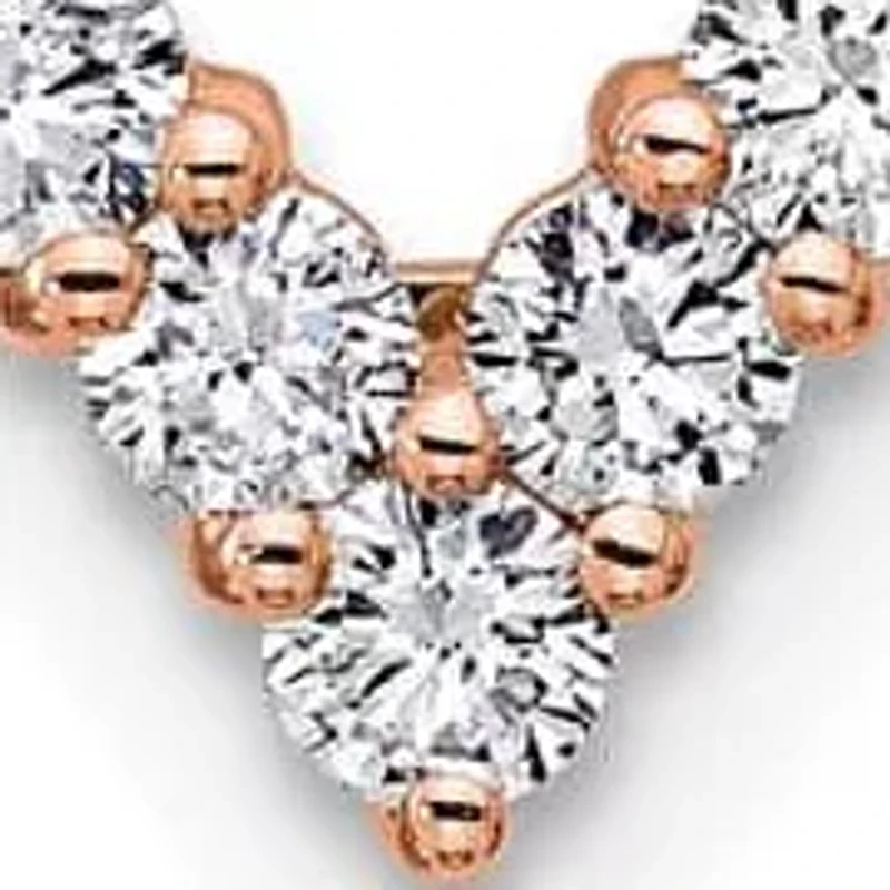 Lab Created 1.53 ct. t.w. Grown Diamond VS/SI+ G+ 18-inch Heart Necklace 14K Gold