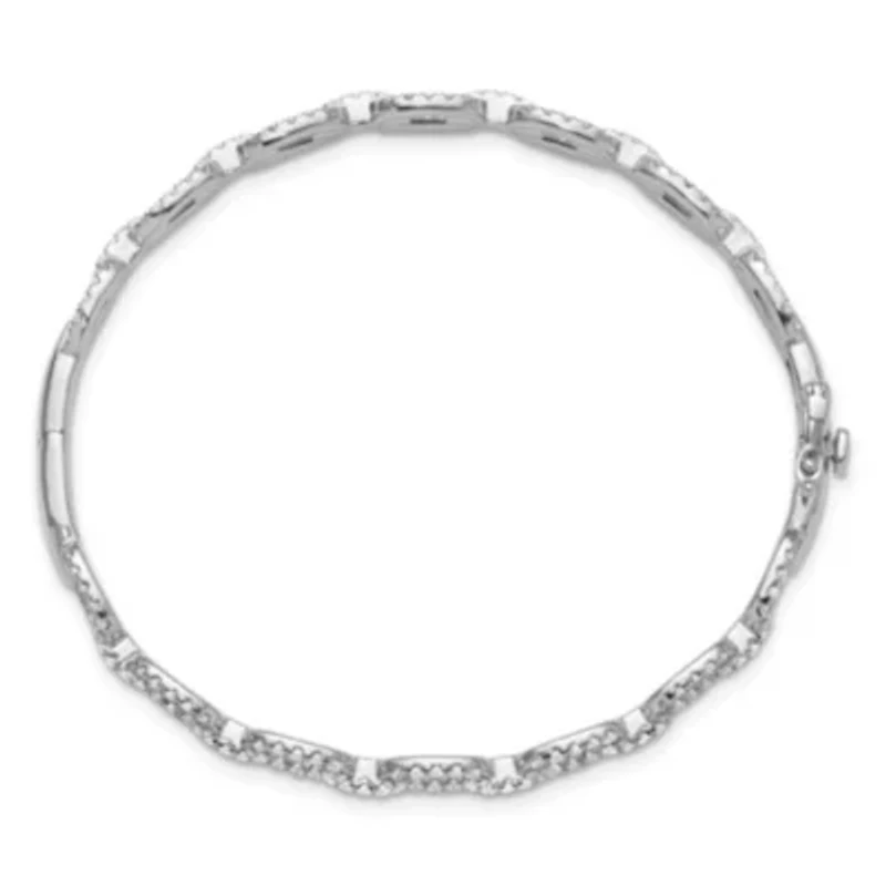 Lab Created 2.16 ct. t.w. Grown Diamond VS+ F+ 6.75-inch Link Bracelet 14K Gold
