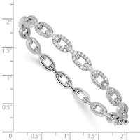 Lab Created 2.16 ct. t.w. Grown Diamond VS+ F+ 6.75-inch Link Bracelet 14K Gold