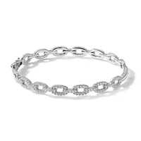 Lab Created 2.16 ct. t.w. Grown Diamond VS+ F+ 6.75-inch Link Bracelet 14K Gold