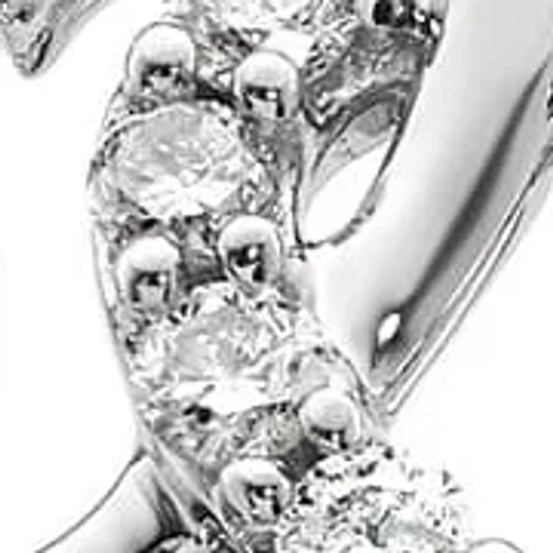 Lab Created 1/8 ct. t.w. Grown Diamond VS/SI+ G+ Double Heart Ring 14K White Gold