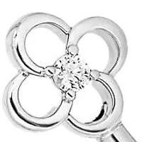 Lab Created 1/6 ct. t.w. Grown Diamond VS/SI+ G+ Floral Flexible Cuff Bangle 14K Gold