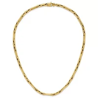 14K Yellow Gold Polished Fancy Link Necklace