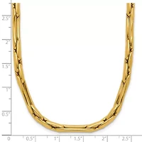 14K Yellow Gold Polished Fancy Link Necklace