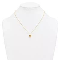 14K Yellow Gold Polished Bell 16-inch with 2-inch Ext. Necklace