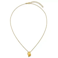 14K Yellow Gold Polished Trio Wave 16-inch with 1.75-inch Ext. Necklace