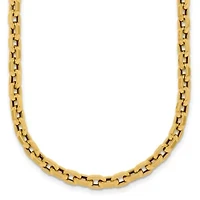 14K Yellow Gold Polished 4mm Link 18.25-inch Necklace