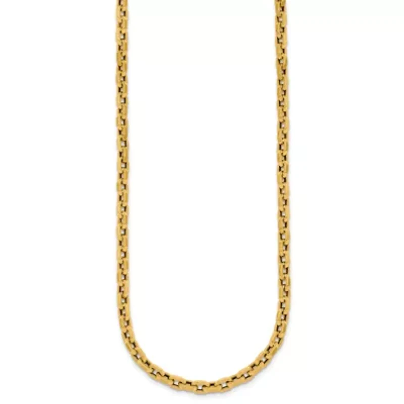 14K Yellow Gold Polished 4mm Link 18.25-inch Necklace