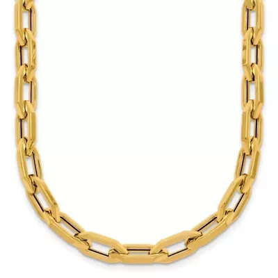 14K Yellow Gold Polished 1.8mm Geometric Link 18-inch with 0.5-inch Ext. Necklace