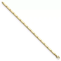 14K Yellow Gold 4mm Multi-bar 7.5 Inch Bracelet