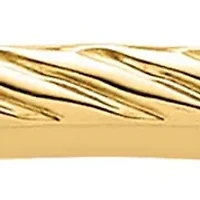 10K Gold 1.2mm Twisted Wire Pattern Stackable Band