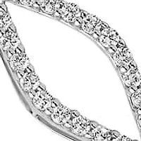 Lab Created 1/4 ct. t.w. Lab Grown Diamond VS/SI+ G+ Flexible Cuff Bangle in 14K White Gold