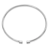 1/4 ct. t.w. Diamond Cuff Bangle in 14K White Gold
