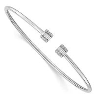 1/4 ct. t.w. Diamond Cuff Bangle in 14K White Gold