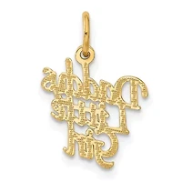 14K Yellow Gold DADDYS LITTLE GIRL Charm