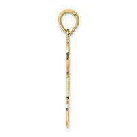 14K Yellow Gold #1 DAD Cut-out Charm