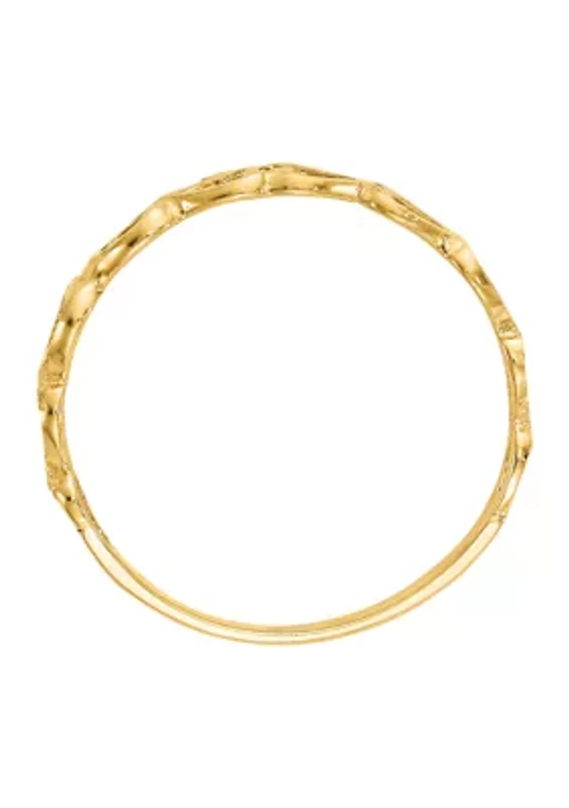 14K Yellow Gold Heart Ring