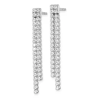 Lab Created 1.85 ct. t.w. Lab Grown Diamond Post Dangle Earrings in 14K White Gold