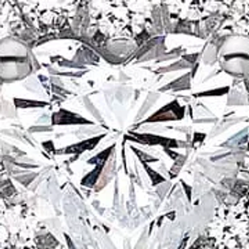 Lab Created 1.28 ct. t.w. Lab Grown Diamond VS/SI+ G+ Halo Heart Post Earrings in 14K White Gold