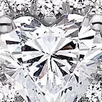 Lab Created 1.28 ct. t.w. Lab Grown Diamond VS/SI+ G+ Halo Heart Post Earrings in 14K White Gold