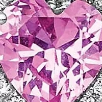 Lab Created 7/8 ct. t.w. Pink Sapphire and 1/8 ct. t.w. Lab Grown Diamond VS+ F+ Heart Halo Earrings in 14K White Gold