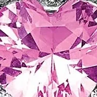 Lab Created / ct. t.w. Pink Sapphire and 1/ ct. t.w. Lab Grown Diamond VS+ F+ Heart Halo Earrings in 14K White Gold