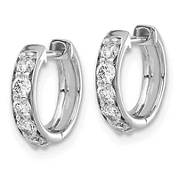 Lab Created 1/2 ct. t.w. Lab Grown Diamond Hinged Hoop Earrings in 14K Gold