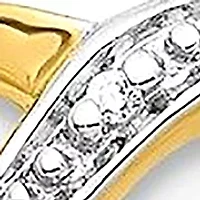 0.012 ct. t.w. Diamond Heart Post Earrings in 14K Yellow Gold