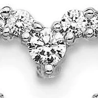 Lab Created 1/2 ct. t.w. Lab Grown Diamond VS/SI+ G+ Heart Post Earrings in 10K White Gold