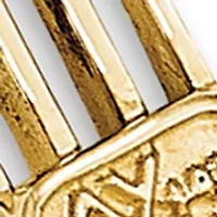Mens 14K Yellow Gold Polished Link Bracelet