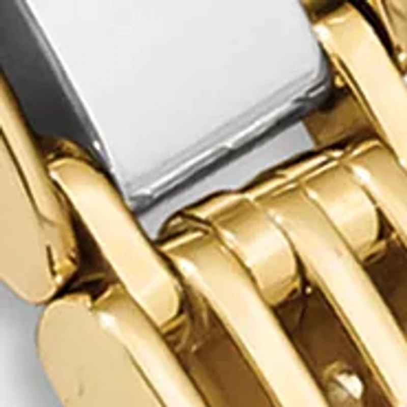 Mens 14K Two-tone Gold High Polished 8.5-Inch Link Bracelet