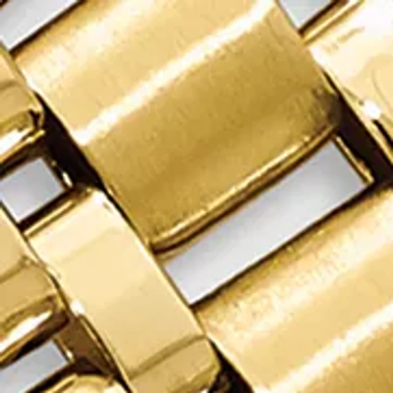 Mens 14K Yellow Gold Polished and Satin 8.75 Inch Link Bracelet
