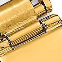 Mens 14k Yellow Gold Satin and Polished Link Bracelet