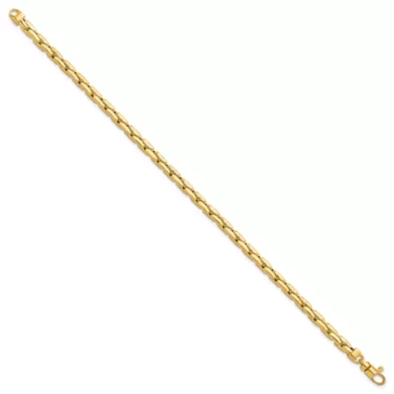 14K Yellow Gold Polished 4.5mm Fancy Link Bracelet