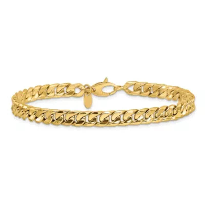 14K Yellow Gold Polished Fancy 8.5-inch Bracelet