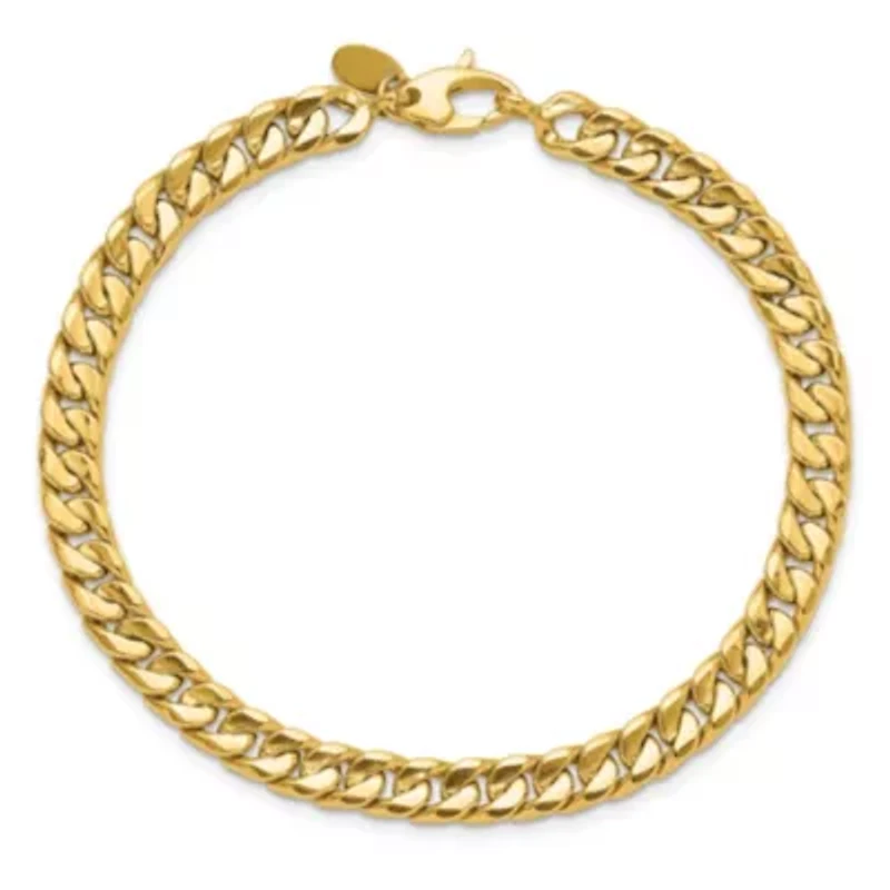 14K Yellow Gold Polished Fancy 8.5-inch Bracelet