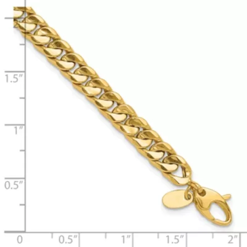 14K Yellow Gold Polished Fancy 8.5-inch Bracelet