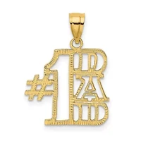 14K Yellow Gold #1 DAD Charm