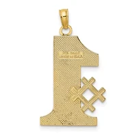 14K Yellow Gold #1 DAD Charm